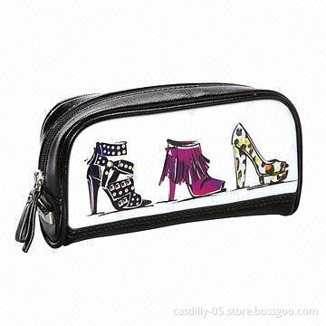Cosmetic bag, zipper closure